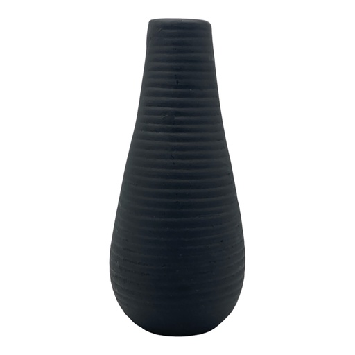 [HD2707] Vase AC 22cm (22x7cm) Ribbed Bud - Base