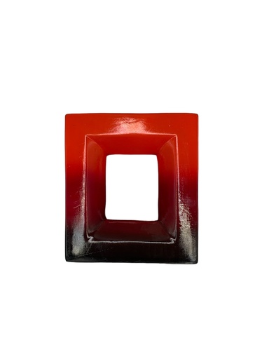 [HD2827] Vase AC 26cm (26x23cm) Square 1 Hole - Base