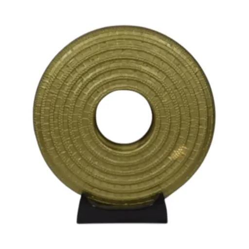 [HD2934] Décor Ornament AC 30cm (30x26x10cm) Ricardo 1-Hole On Stand - Metallic