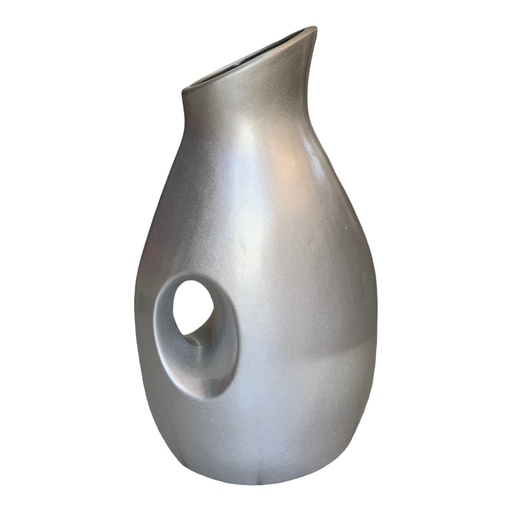 [HD2990] Vase AC 50cm (50x28x15cm) Ahmed 1-Hole Jug - Metallic