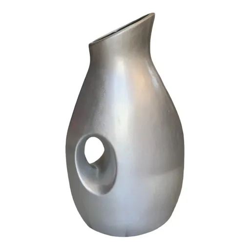 [HD2991] Vase AC 39cm (39x12x12cm) Ahmed Jug 1-Hole - Metallic