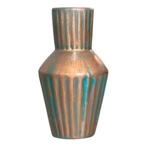 [HD3001] Vase AC 23cm (23x12cm) Lahoma - Metallic