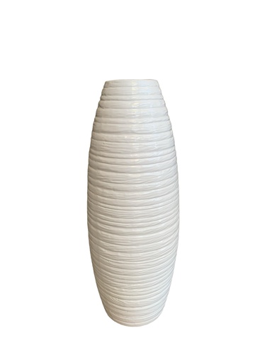[HD3059] Vase AC 56cm (56x10cm) Belly Grooved - Base