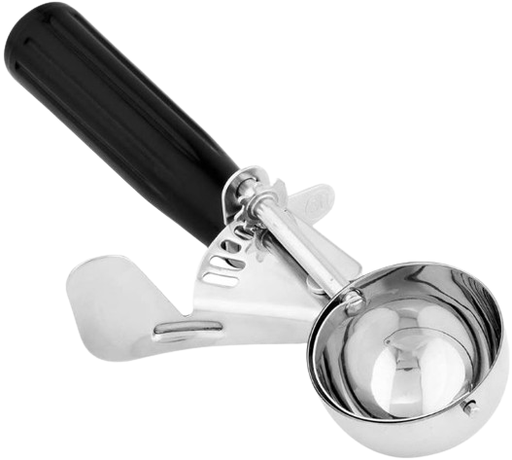 [KG348] Ice Cream Scoop 47mm/30ml No.30 Black Handle-ICS30-BLK