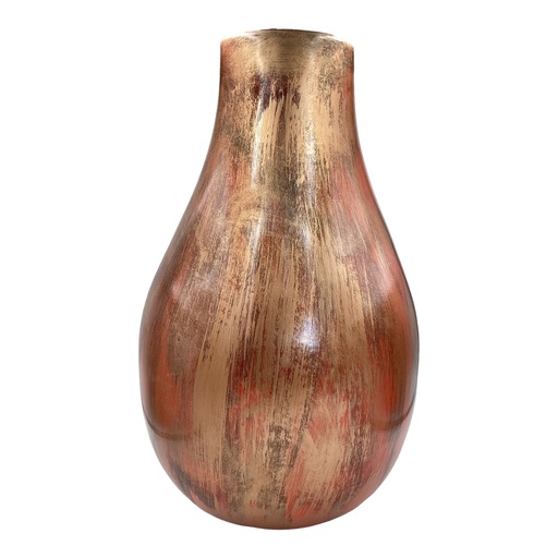 [RHD8762] Vase AC 54cm Raindrop Broad Large - Metallic