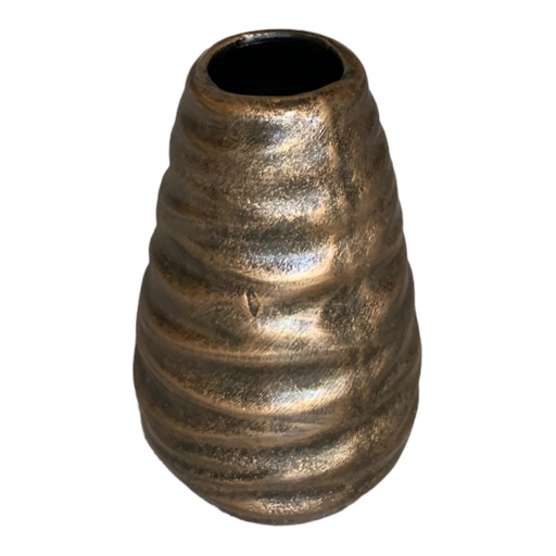 [HD3125] Vase Mcp 15cm Ripple Mini - Metallic