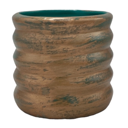 [HD3149] Planter AC 13 (13x13.5cm) Solid Planter Small - Metallic