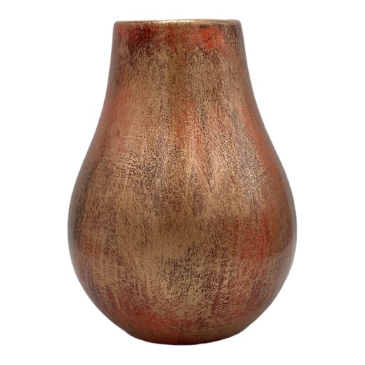 [HD3163] Vase AC 21cm Raindrop Small - Metallic