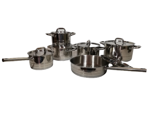 [P398] Pot Set 12pc Stainless Steel Delica - DK12119SL