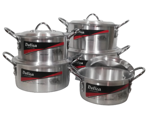 [P668] Pot Set 10pc SK Smart (19/21/23/26/28cm) Aluminium - SKS