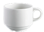 [D1437] Cup 100ml Espresso Stacking Porcelain Blanco - Continental 