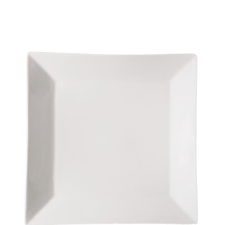 [D2105] Plate 20x20cm Square Porcelain - Continental