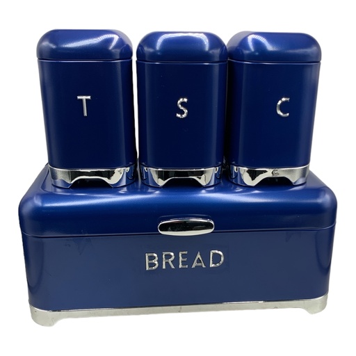 [RHD1855] Bread Bin & 4pc Canister Set – Retro Collection