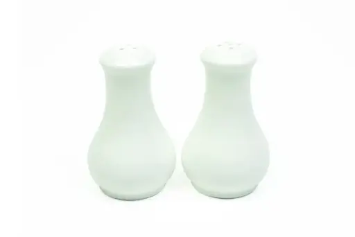 [D159] Salt & Pepper Set 2pc Fluted White Basics - Maxwell & Williams AA0169