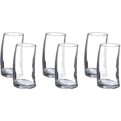 [GL1232] Tumbler Hiball 6pc Set 390ml Glass - Penguen 42550