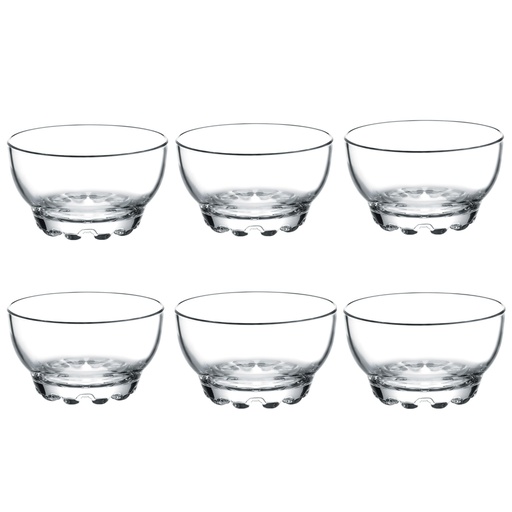 [GL1237] Bowls 6pc Set 280ml Dessert Glass (105x60mm) - Karaman 53523