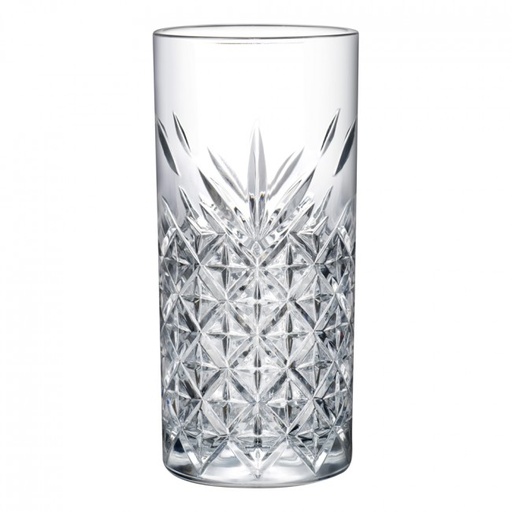 [GL1555] Tumbler 4pc Set 295ml Highball Cut Glass - Timeless 52820