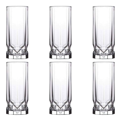 [GL1621] Tumbler Hiball 6pc Set 325ml Glass - Future 41442
