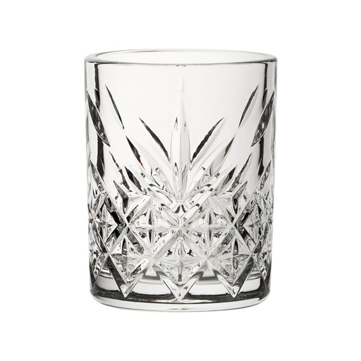 [GL1692] Whisky Glass 4pc Set 205ml Cut Glass - Timeless 52810
