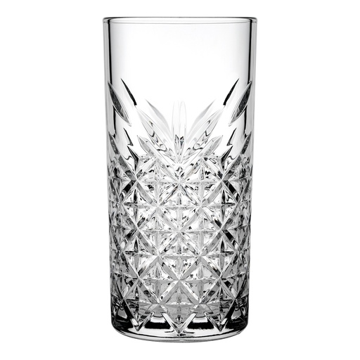 [GL1892] Tumbler Hiball 4pc Set 450ml Cut-Glass - Timeless 52800