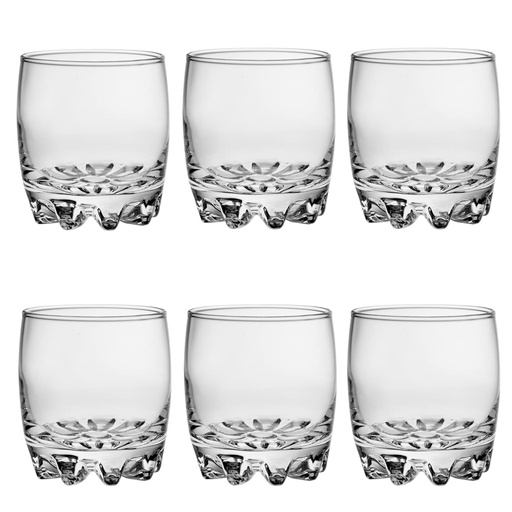 [GL1960] Whisky Glass 6pc Set 315ml Glass - Sylvana 42415