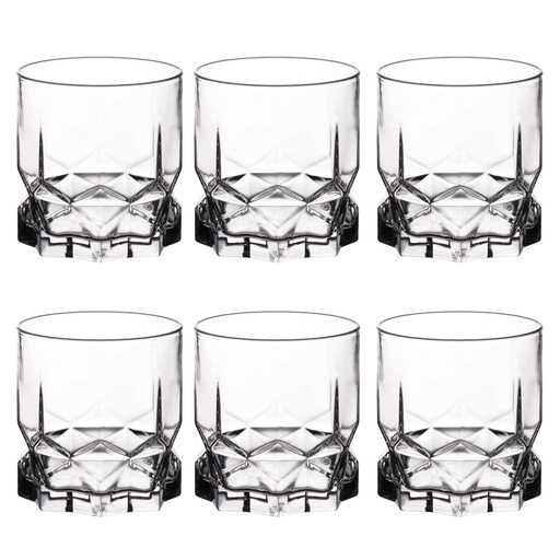 [GL675] Whisky 6pc 325ml Glass - Future 41432