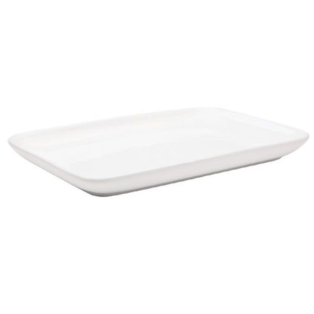 [D1110] Platter 27x22cm White Porcelain - CC13081-1