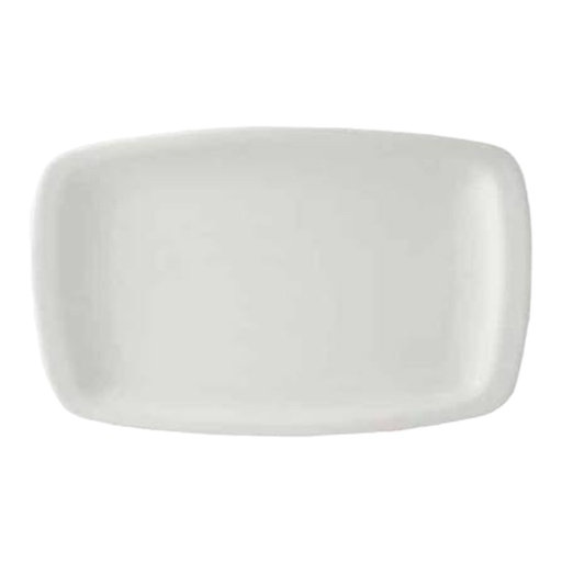 [D2059] Platter 30x19cm Rectangular White Porcelain - CC15104-1