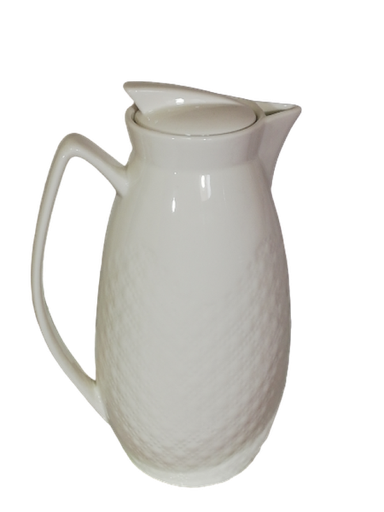 [D1398] Teapot 1.6Lt Porcelain White (16x10x26cm) - W42