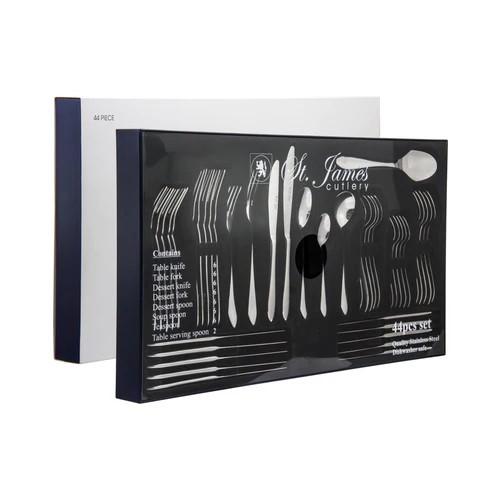 [CT862] Cutlery Set 44pc Kensington Stainless Steel - St.James 13011