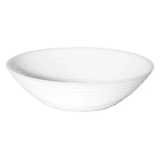 [D1212] Bowl 16x4cm 450ml Stairo White Opal Glass Luminarc 38102