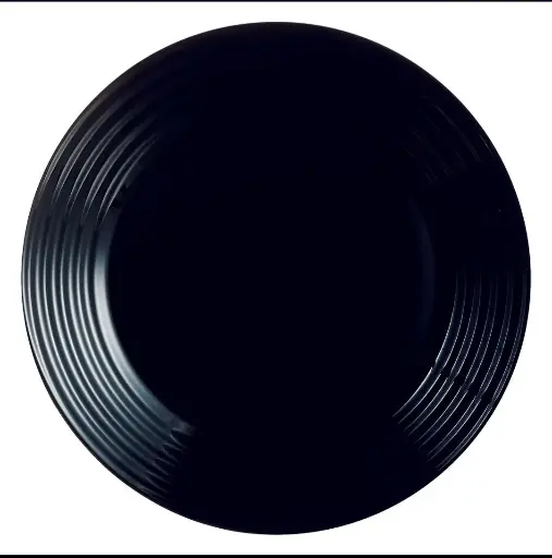 [D1215] Plate 19cm Harena Black Opal Glass Luminarc 39990