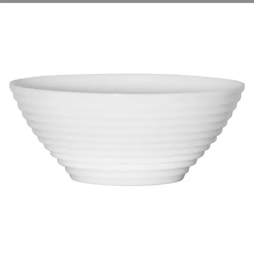[D1534] Bowl 18x7cm 1L Stairo White Opal Glass Luminarc 38101