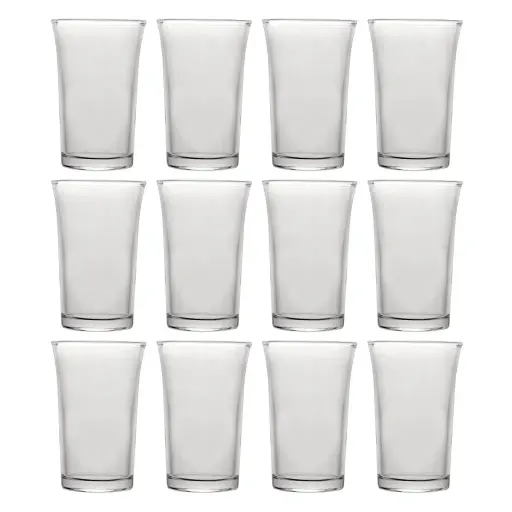[GL1226] Shot Glass 12pc Set 50ml (70mm x 33mm) Tall Hot Shot / Tot - 10250