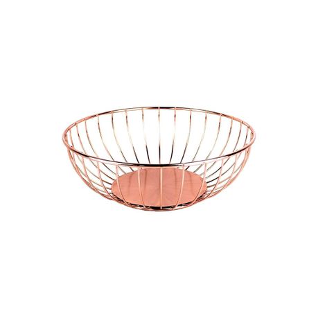 [RS73] Fruit Basket 28.5X9.5Cm Copper Ch516