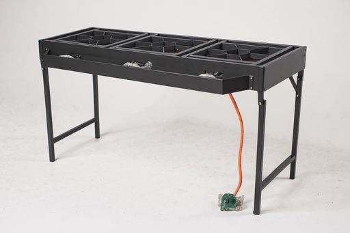 [AP24] Stove 3 Burner Gas Sheet Metal With Folding Legs - Heavy Duty