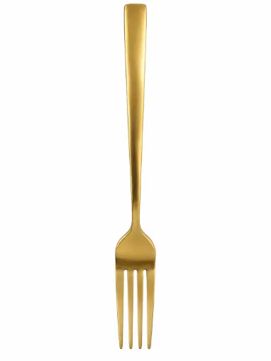 [CT792|GOLD] Table Fork 6Pc Square Handle Colours Stainless Steel-Dcs71