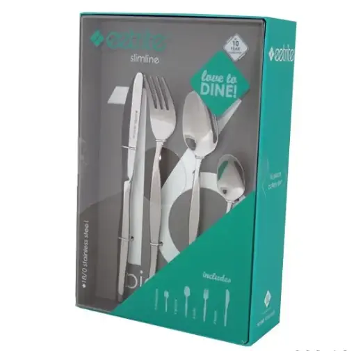 [CT809] Cutlery Set 16pc Slimline Stainless Steel Boxed - Eetrite SL/16BB