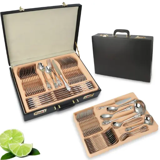 [CT843] Cutlery Set 72Pc In Briefcase Stainless Steel