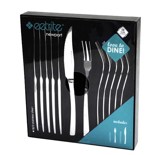 [CT852] Steak Knife Set 12pc Newport - Eetrite NP/12SKSF