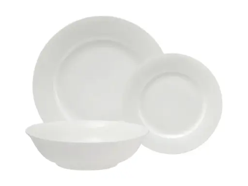 [D1413] Dinner Set 18pc European Rim - Maxwell & Williams WBA0145