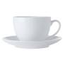 [D1421] Cup & Saucer 280ml White Basics - Maxwell & Williams WBA0136