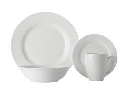 [D1520] Dinner Set 16pc Soho Rim White Basics - Maxwell & Williams WBA0144