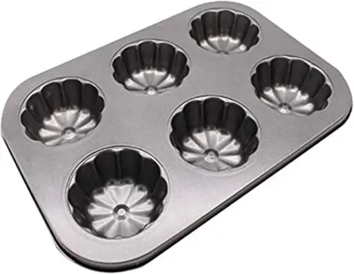 [OV33] Muffin Pan 6 Cup Flower