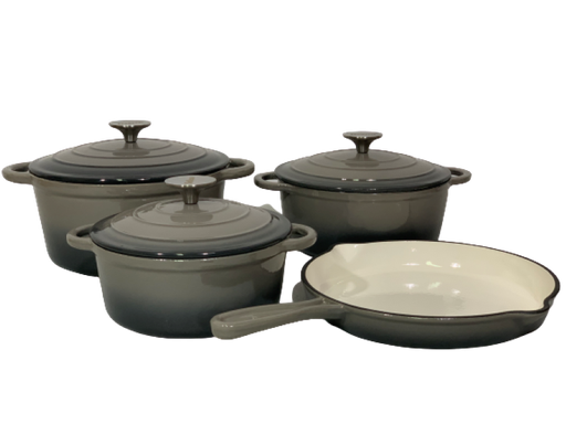 [RHD7104] Pot Set 7Pc Cast Iron