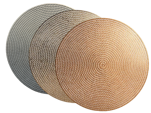 [TC168] Placemat 1Pc 38Cm Flower Fine Linear Pattern Cut-Out