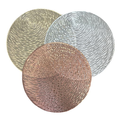 [TC95] Placemat 38Cm Round Modern Cut Out