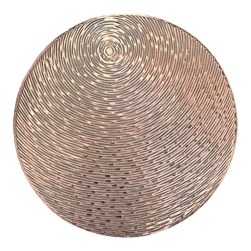 [TC95|COPPER] Placemat 38Cm Round Modern Cut Out