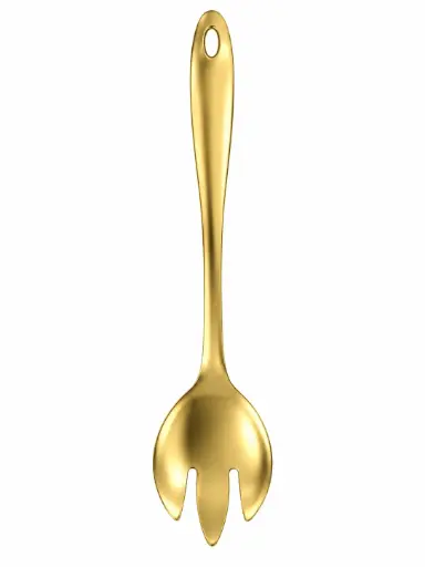[CT872] Salad Fork 26Cm Gold Stainless Steel 503-9