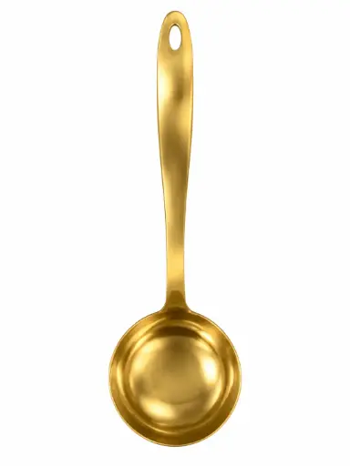 [CT875] Ladle 23Cm Gold Stainless Steel 503-12